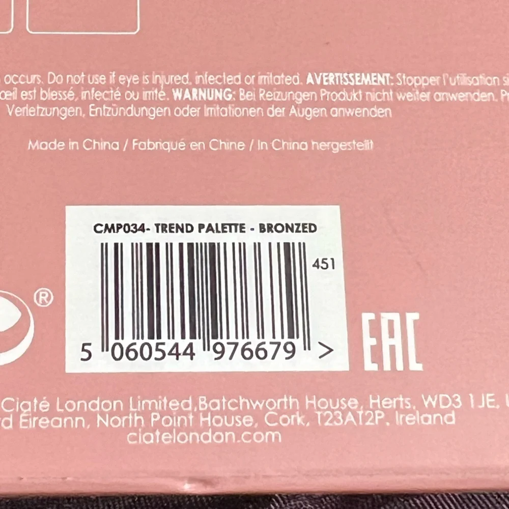 Ciate London ‘Bronzed’ Eyeshadow Palette